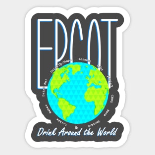 Epcot - Drink Around the World Sticker
